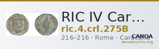 RIC IV Caracalla 275B — CANOA
