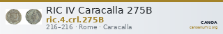 RIC IV Caracalla 275B — CANOA