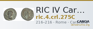 RIC IV Caracalla 275C — CANOA