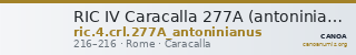 RIC IV Caracalla 277A (antoninianus) — CANOA