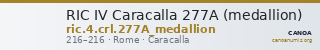 RIC IV Caracalla 277A (medallion) — CANOA