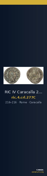RIC IV Caracalla 277C — CANOA