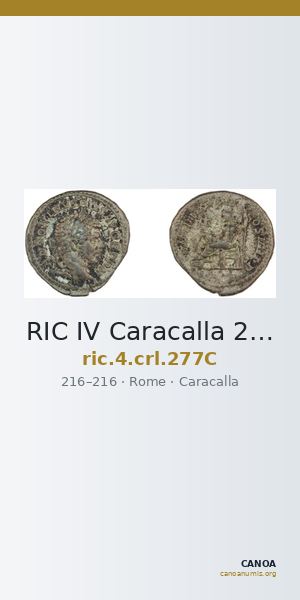 RIC IV Caracalla 277C — CANOA