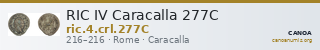 RIC IV Caracalla 277C — CANOA