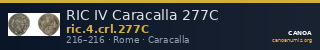 RIC IV Caracalla 277C — CANOA