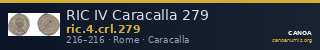 RIC IV Caracalla 279 — CANOA