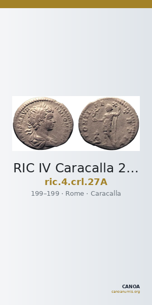 RIC IV Caracalla 27A — CANOA