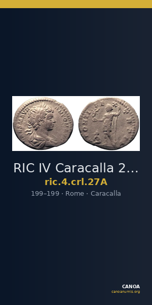 RIC IV Caracalla 27A — CANOA