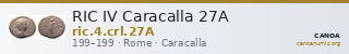 RIC IV Caracalla 27A — CANOA