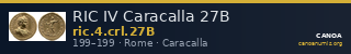 RIC IV Caracalla 27B — CANOA