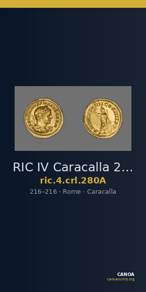 RIC IV Caracalla 280A — CANOA