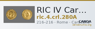 RIC IV Caracalla 280A — CANOA