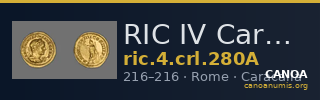 RIC IV Caracalla 280A — CANOA