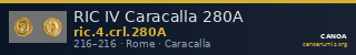 RIC IV Caracalla 280A — CANOA