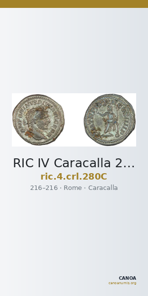 RIC IV Caracalla 280C — CANOA