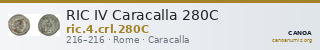 RIC IV Caracalla 280C — CANOA
