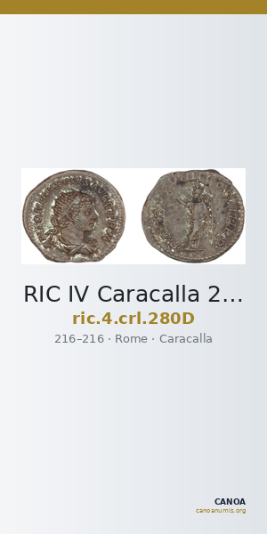 RIC IV Caracalla 280D — CANOA