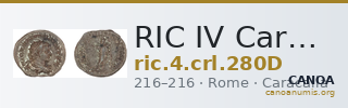 RIC IV Caracalla 280D — CANOA