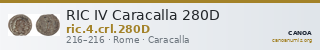 RIC IV Caracalla 280D — CANOA