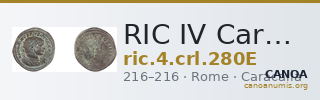 RIC IV Caracalla 280E — CANOA