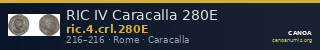 RIC IV Caracalla 280E — CANOA