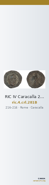 RIC IV Caracalla 281B — CANOA