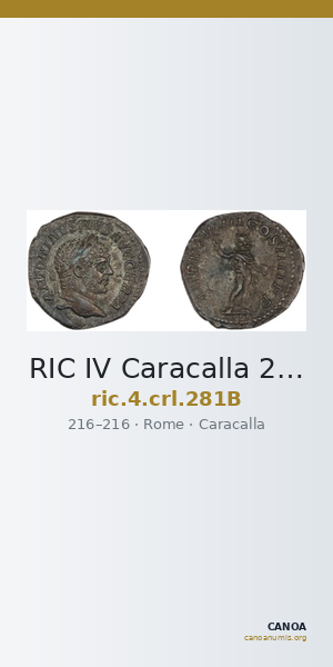 RIC IV Caracalla 281B — CANOA