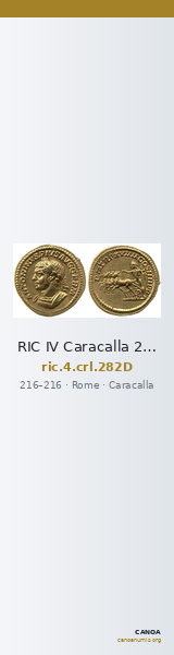 RIC IV Caracalla 282D — CANOA
