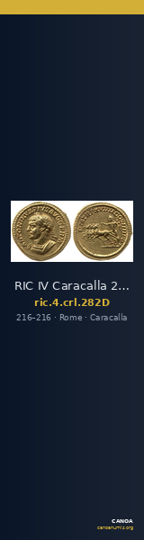 RIC IV Caracalla 282D — CANOA