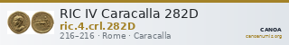 RIC IV Caracalla 282D — CANOA