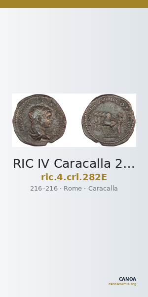 RIC IV Caracalla 282E — CANOA