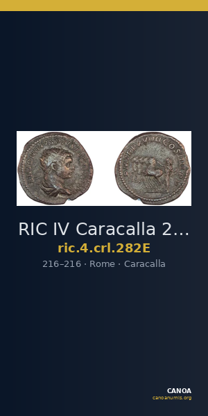 RIC IV Caracalla 282E — CANOA