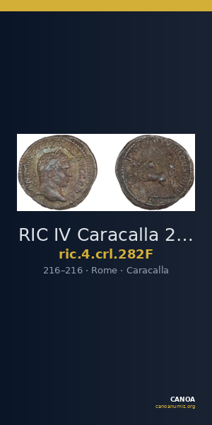 RIC IV Caracalla 282F — CANOA