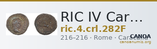 RIC IV Caracalla 282F — CANOA
