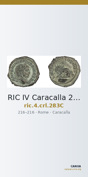 RIC IV Caracalla 283C — CANOA
