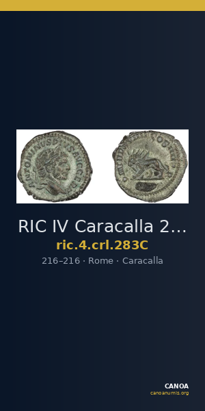 RIC IV Caracalla 283C — CANOA