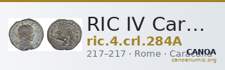 RIC IV Caracalla 284A — CANOA