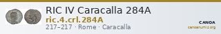 RIC IV Caracalla 284A — CANOA