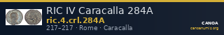 RIC IV Caracalla 284A — CANOA