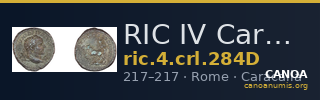 RIC IV Caracalla 284D — CANOA