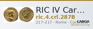 RIC IV Caracalla 287B — CANOA