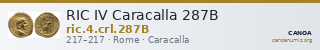 RIC IV Caracalla 287B — CANOA