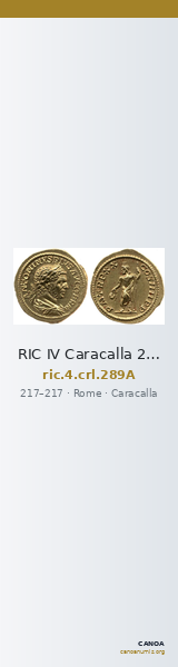 RIC IV Caracalla 289A — CANOA