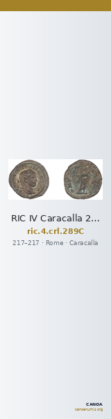 RIC IV Caracalla 289C — CANOA