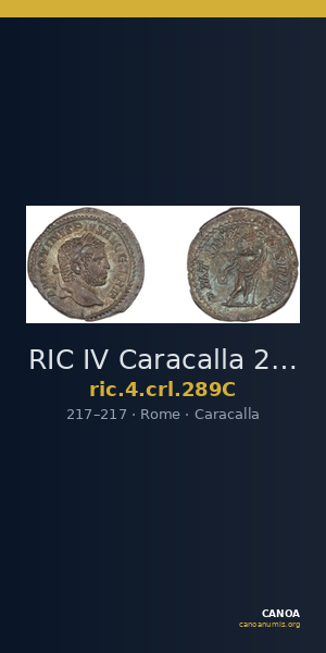 RIC IV Caracalla 289C — CANOA