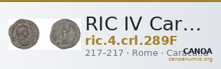 RIC IV Caracalla 289F — CANOA