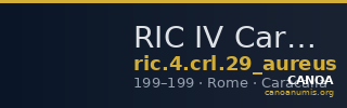 RIC IV Caracalla 29 (aureus) — CANOA