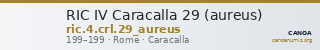 RIC IV Caracalla 29 (aureus) — CANOA