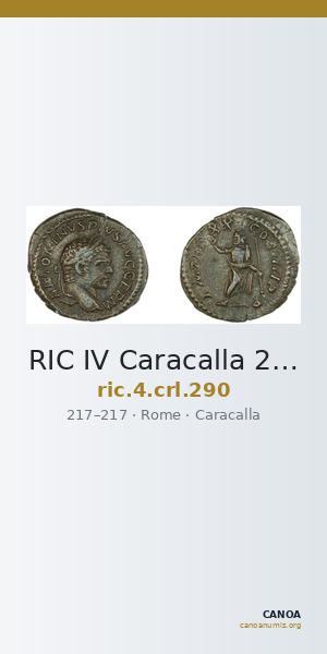 RIC IV Caracalla 290 — CANOA
