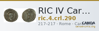 RIC IV Caracalla 290 — CANOA